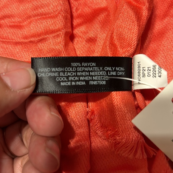 INC Coral Scarf - Picture 3 of 4